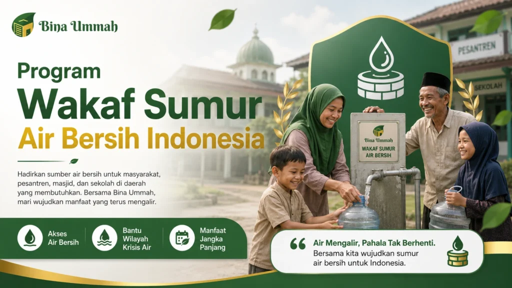 Program Wakaf Sumur Air Bersih Indonesia